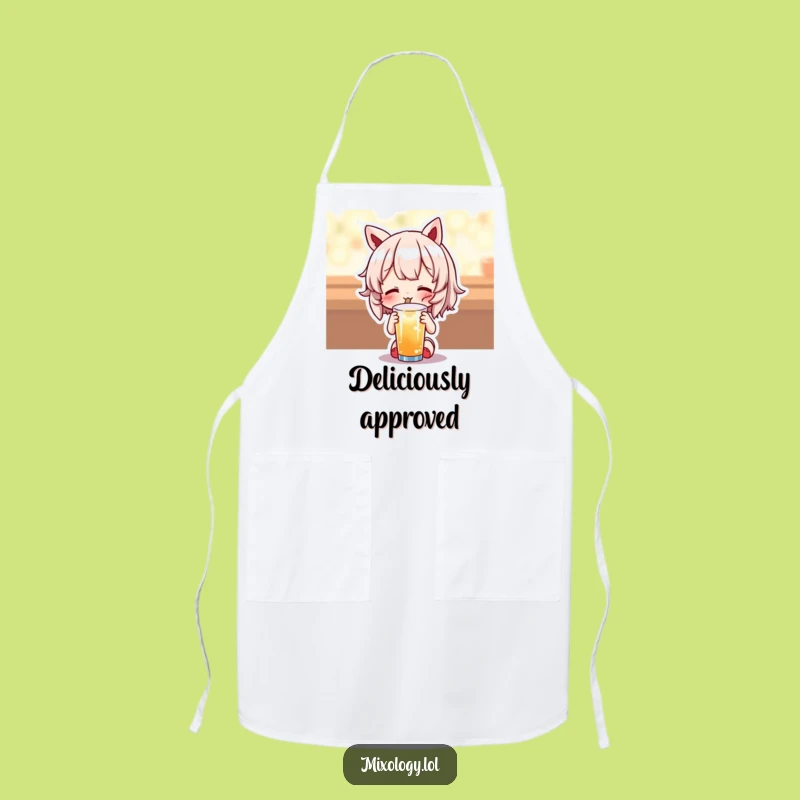 Funny Delightful Drink Apron - Cook with Joy and Cute Style