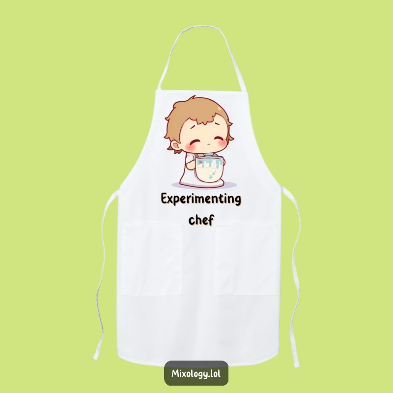 Funny Mad Scientist Apron - Curious About Bubbling Mixers, Hilarious Funny Gift