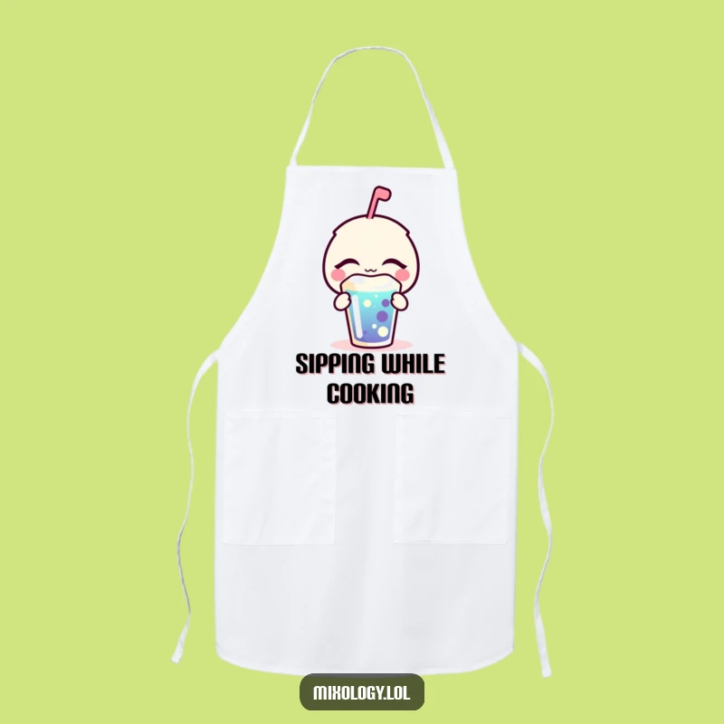 Funny Blissful Apron - Bubbly Icon Kitchen Fun, Practical Funny Gift