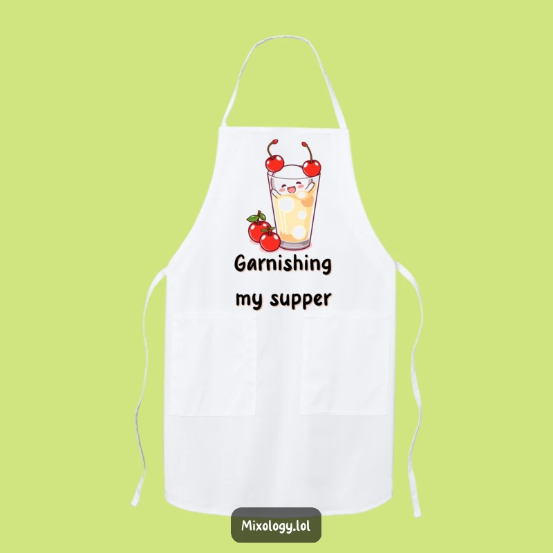 Funny Garnishing Apron - Chef Tiny Figure Kitchen Fun, Practical Funny Gift