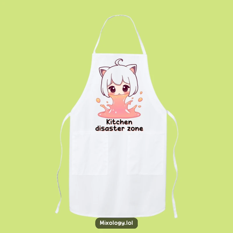 Funny Spill Apron: Kitchen Oops Chef, Excellent Funny Gift!