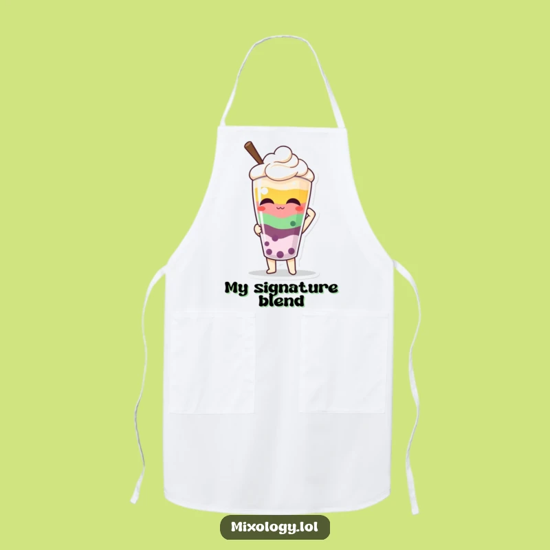 Funny Mixologist Apron: Proud Presentation, Layered Drink Chef, Gift