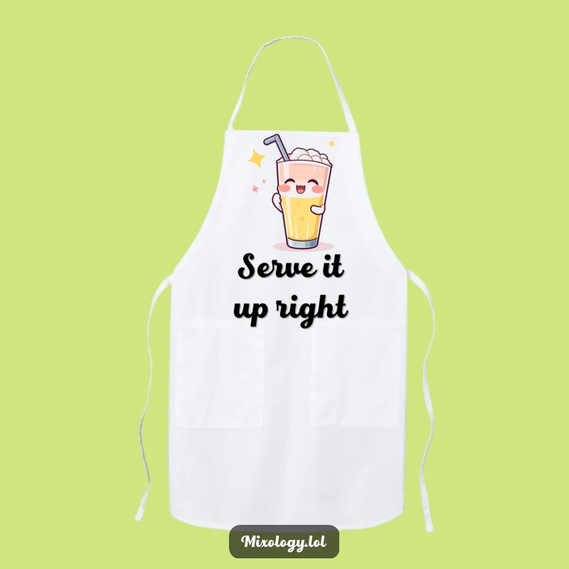Funny Applause Drink Pour Apron: Cook and Serve with Comedic Confidence