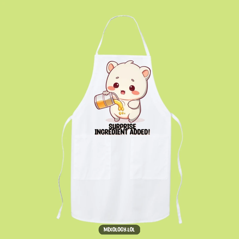 Funny Surprised Apron - Creature Kitchen Fun, Practical Funny Gift