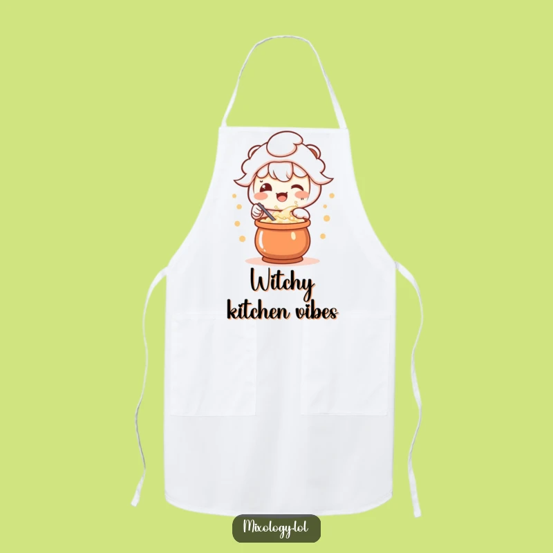 Funny Kawaii Potion Maker Apron - Magical Kitchen Fun Design