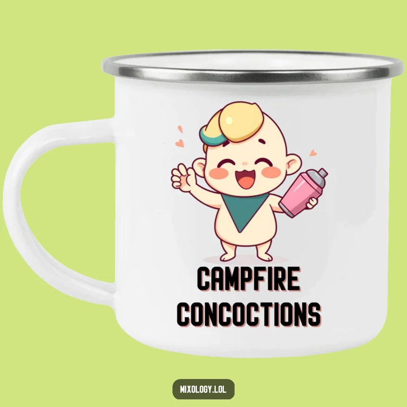 Funny Cocktail Shaker Camping Mug - Adventure Fuel for Party Goers