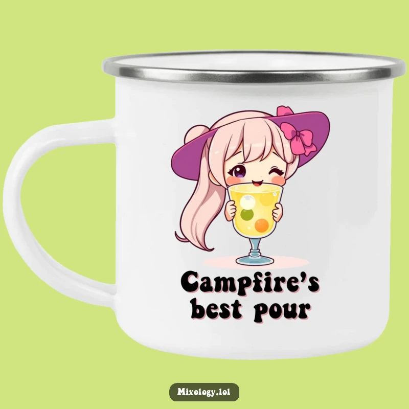 Funny Campfire Cocktail Mug: Proud Character Outdoor Funny Gift