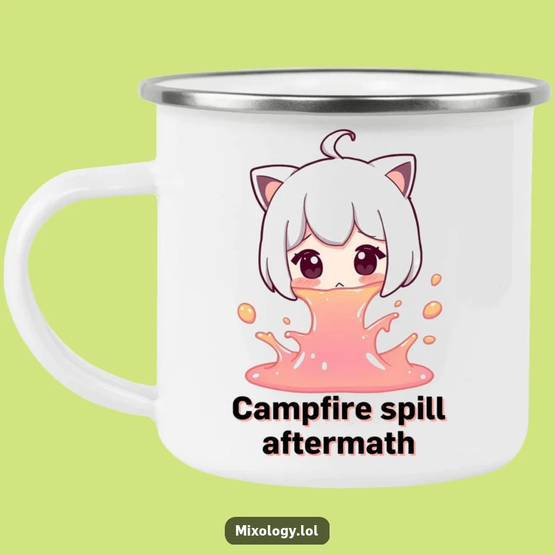 Funny Spill Camping Mug: Outdoor Mishaps, Perfect Funny Gift!