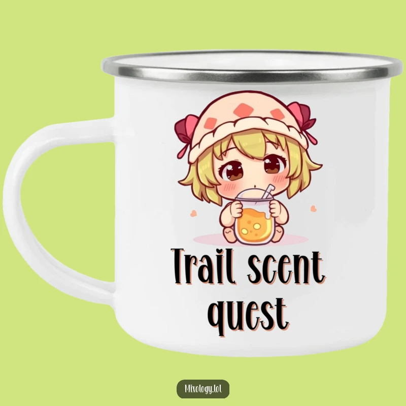 Funny Trail Mug: Character Sniffing Nature's Brews, Outdoor Funny Gift