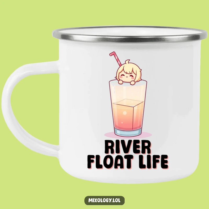 Funny Chill Character Ice Cube Camping Mug: Your Cool Companion for Outdoor Adventures