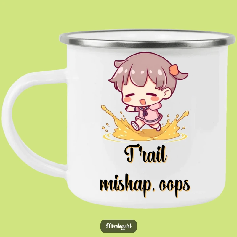 Funny Campfire Trip Mug: Garnish Splash Character Outdoor Funny Gift