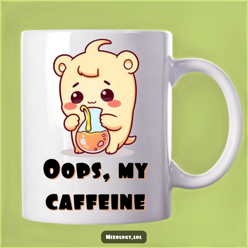 Funny Beaker Pouring Mug: Hilarious Kawaii Scientist Gift for Lab Enthusiasts