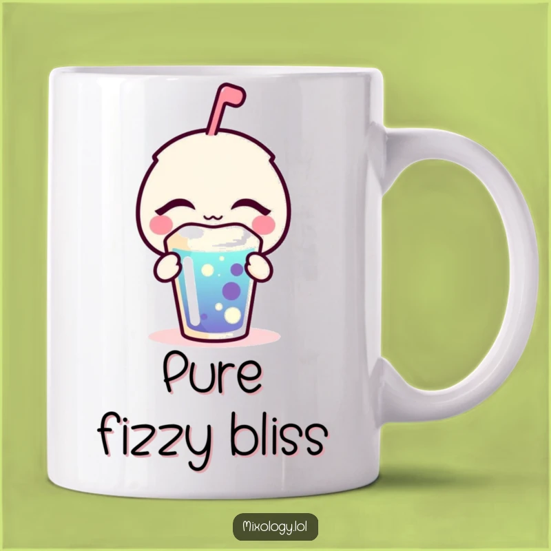 Funny Blissful Sip Mug - Bubbly Icon Relaxing, Perfect Funny Gift for Joy