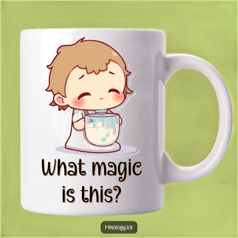 Funny Curious Alchemist Mug - Bubbling Mixer Fascination, Perfect Funny Gift