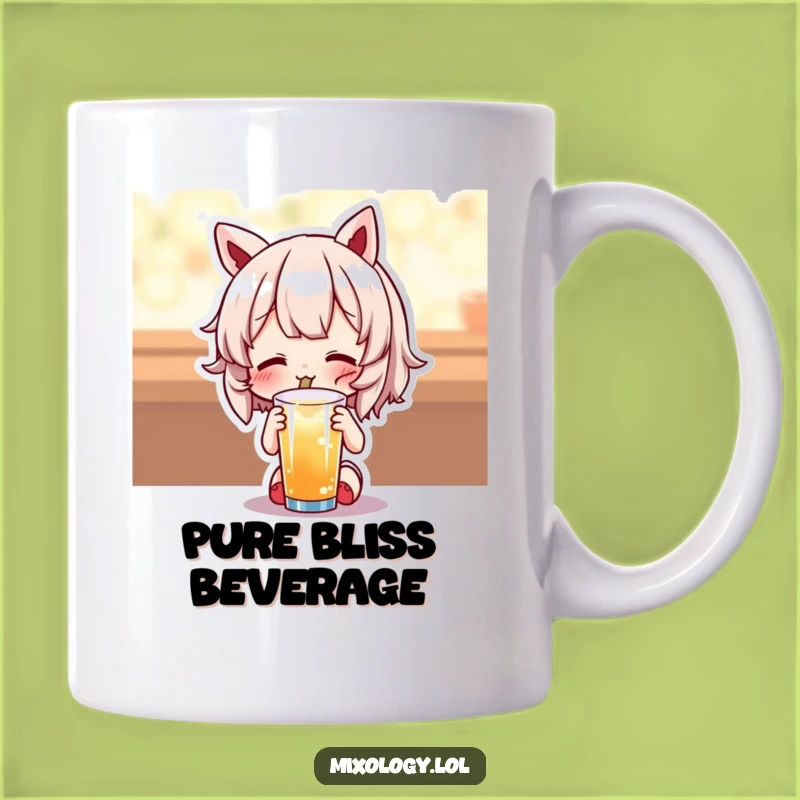 Funny Delightful Drink Mug - Cute Character's Joyful Sip Gift