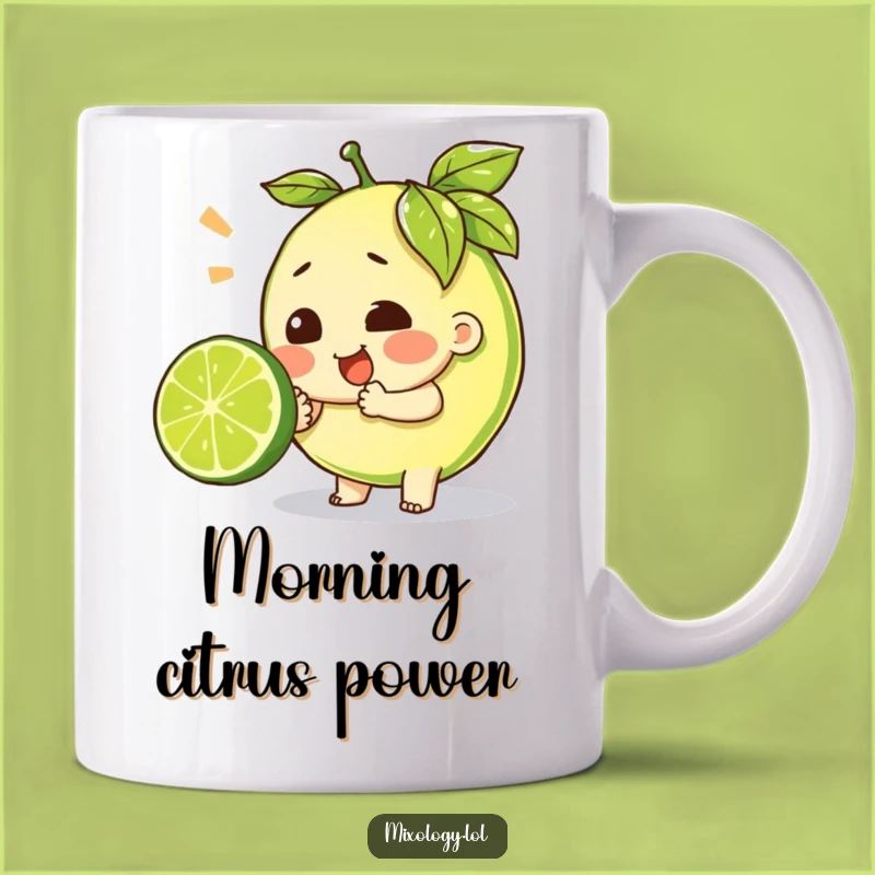 Funny Effort Lime Squeeze Mug - Relatable Struggle Gift for Citrus Lovers