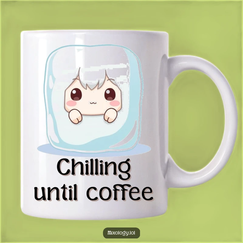 Funny Peeking Ice Cube Mug - Hilarious Character Design for Secret Keepers, Perfect Funny Gift