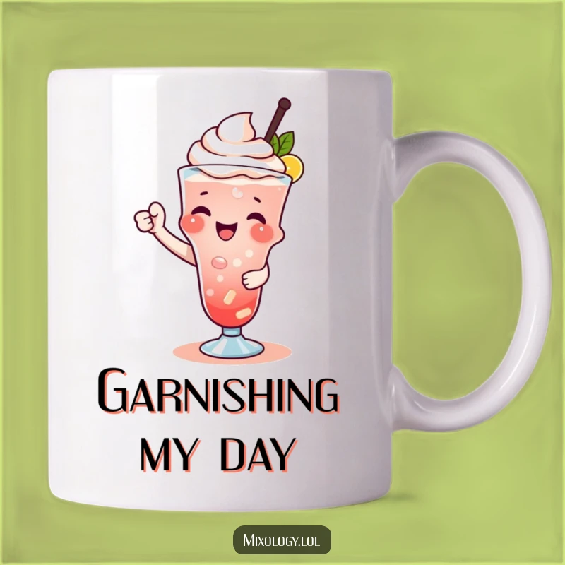 Funny Drink Garnisher Mug - Adorable Subject Cocktail Humor Gift