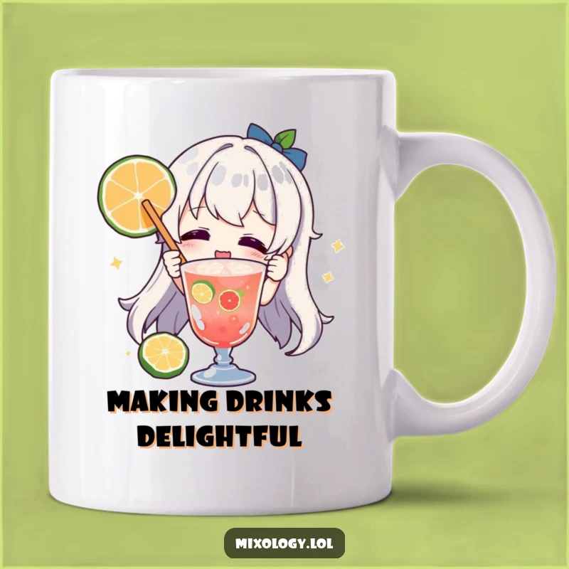 Funny Garnishing Character Mug: Hilarious Cocktail & Drink Lover Gift