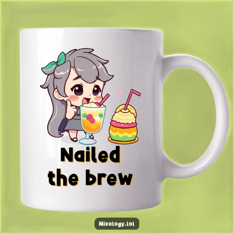 Funny Confident Mixologist Mug - Admiring Colorful Concoction, Great Funny Gift