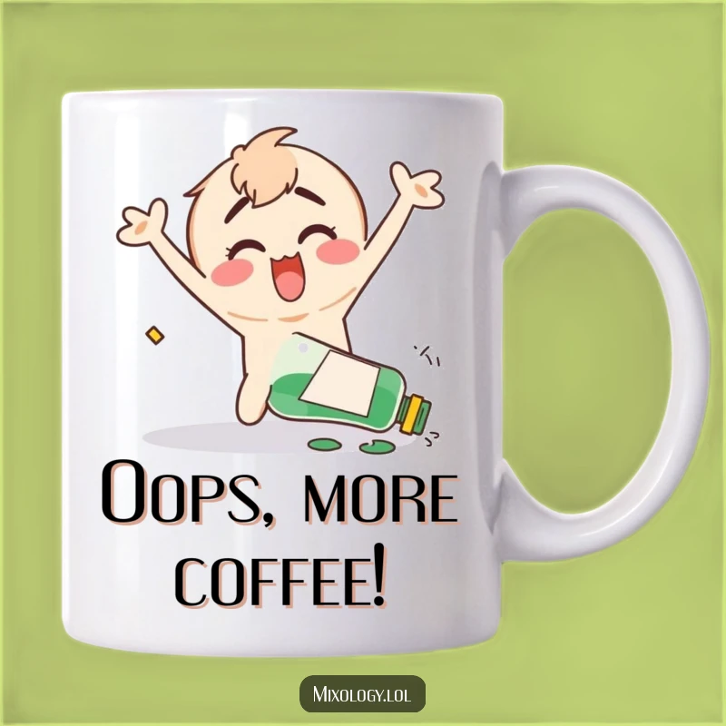 Funny Clumsy Chaos Mug - Happy Flailing Character, Perfect Funny Gift for Goofs