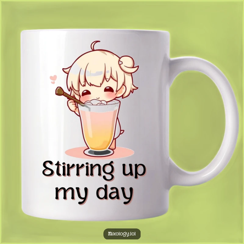 Funny Drink Stirrer Mug - Cocktail Connoisseur Gift