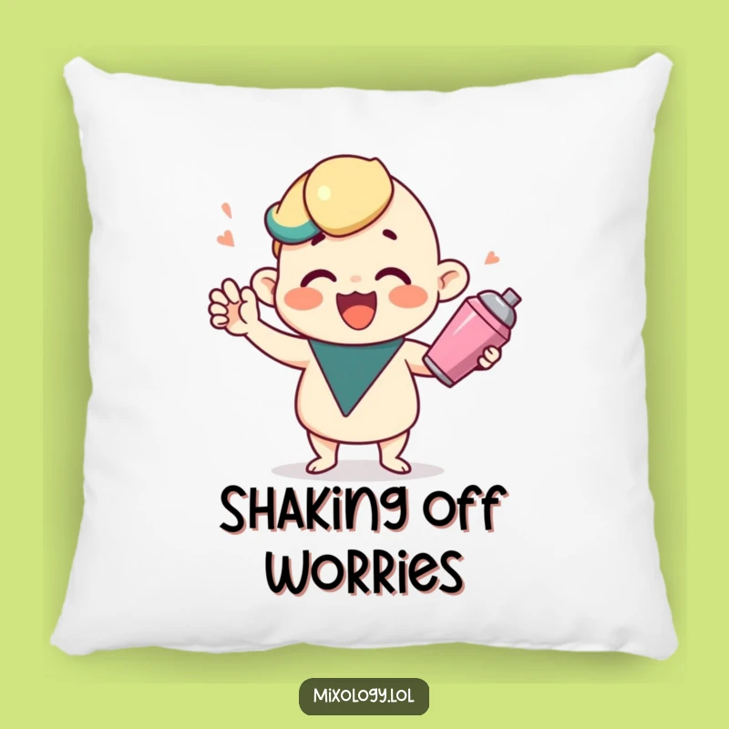 Funny Cocktail Shaker Pillow - Cozy Comfort with a Splash of Fun