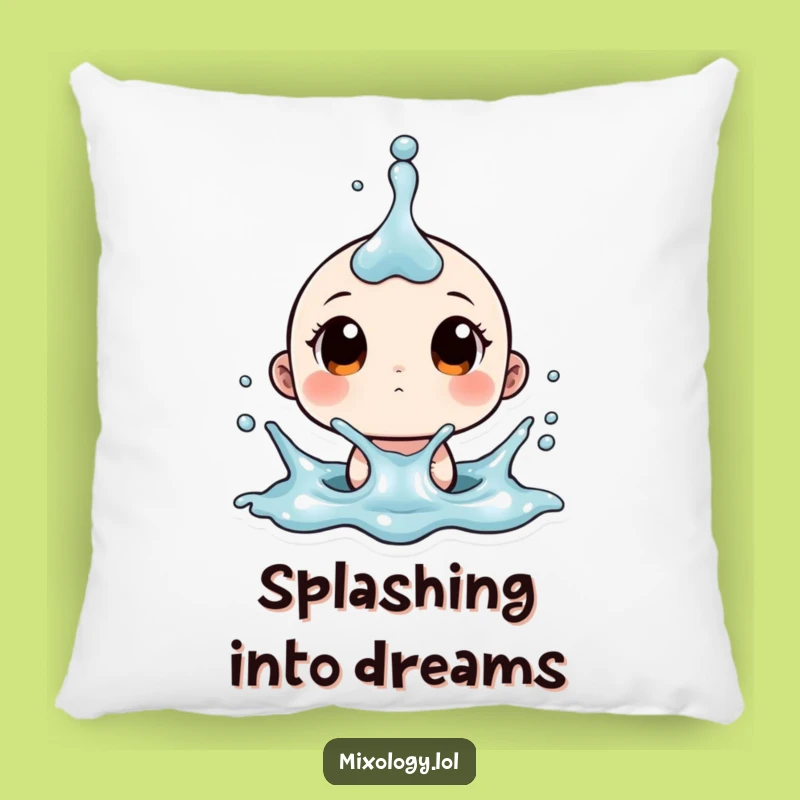 Funny Splash Surprise Pillow - Cozy Reaction Comfort Accent