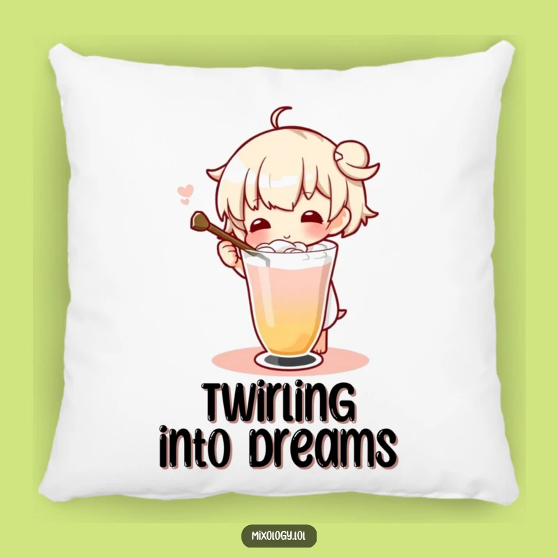 Funny Drink Stirrer Pillow - Comfy Bar Decor