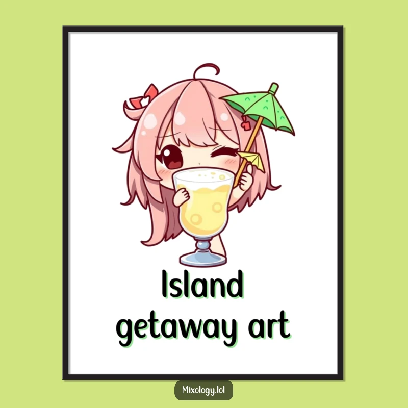 Funny Cocktail Master Digital Art: High-Res Witty Print for Stylish Walls