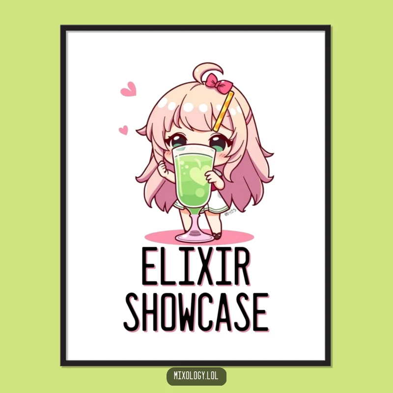 Funny Flair Drink Digital Art: Humorous Wall Decor for a Lively Atmosphere