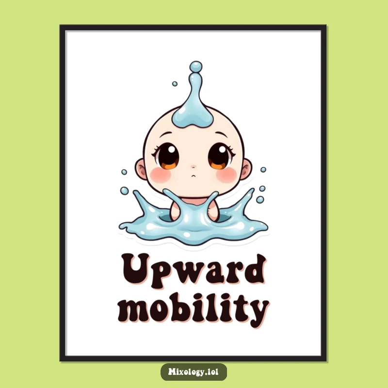 Funny Splash Surprise Digital Art - Instant Energetic Decor