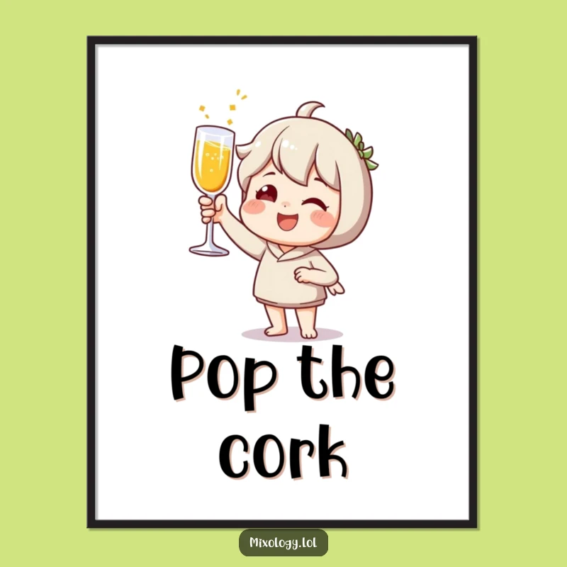 Funny Toasting Art Print: Bring Joyful Celebration to Your Walls