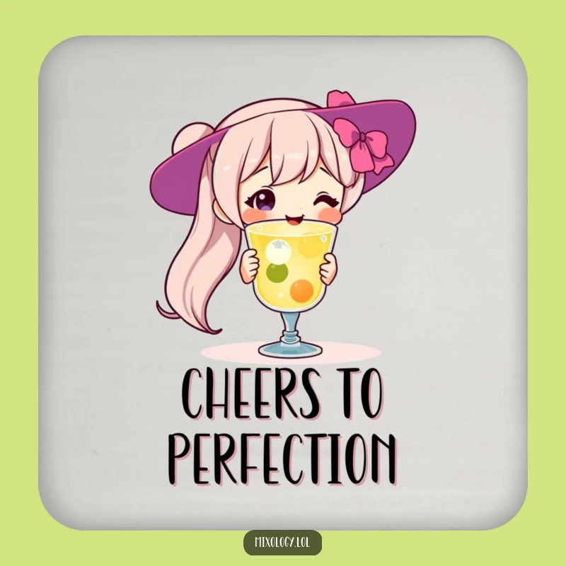 Funny Cocktail Protection Coaster: Proud Character Bar Funny Gift