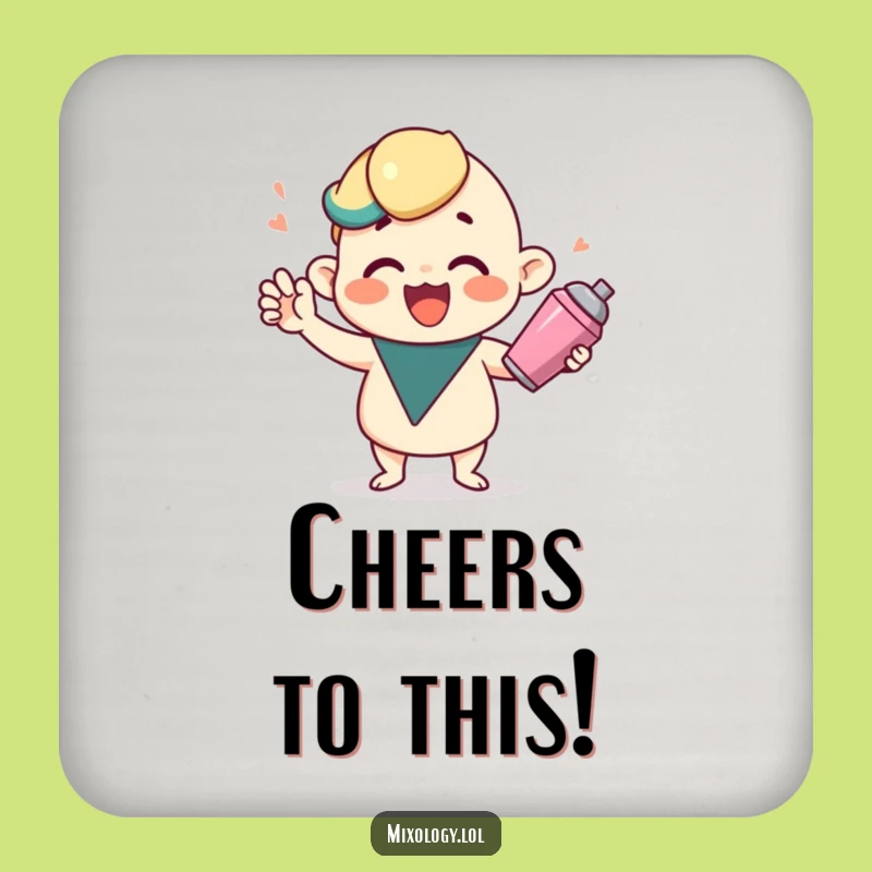 Funny Cocktail Shaker Coasters - Protect Surfaces with Festive Flair