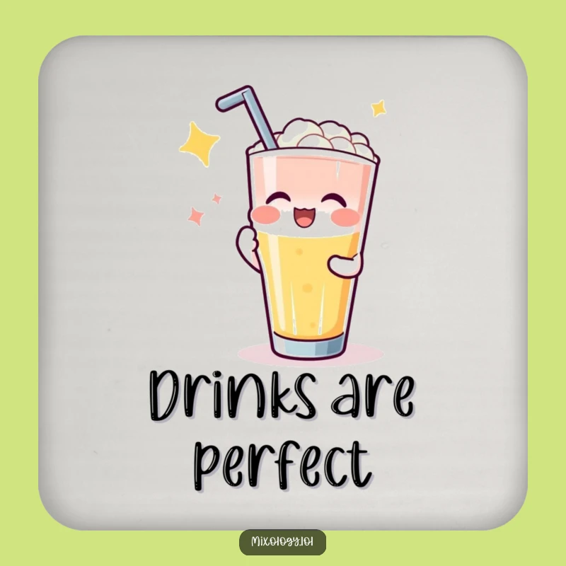 Funny Applause Drink Pour Coaster Set: Protect Surfaces with Humorous Flair