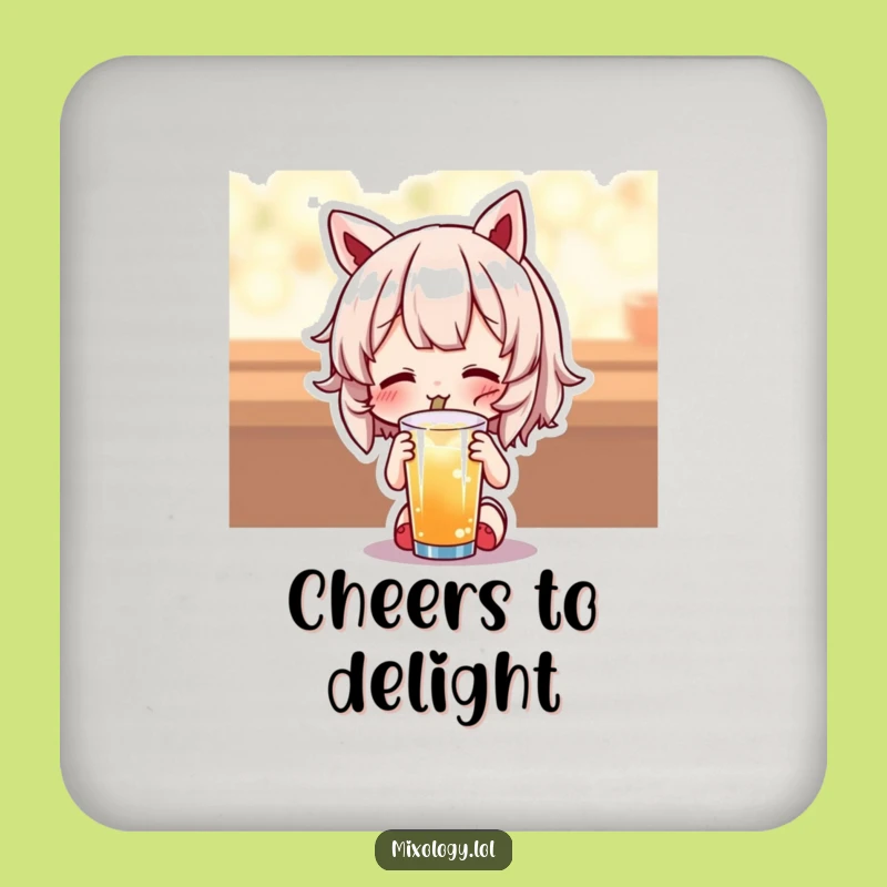 Funny Delightful Drink Coaster - Protect Surfaces with Cute Charm