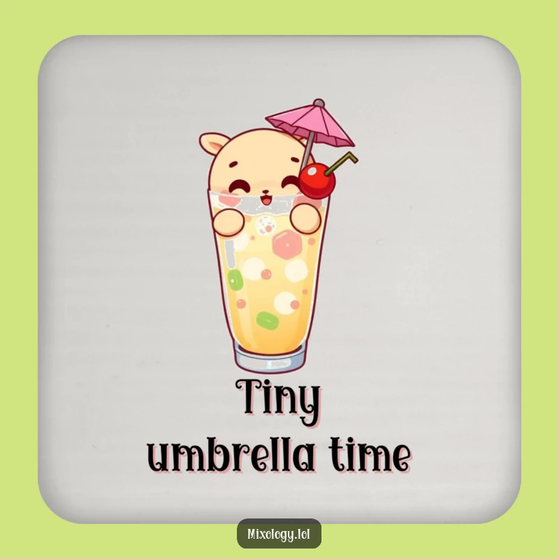 Funny Garnish Drink Coaster Set: Protect Surfaces with Detailed Style