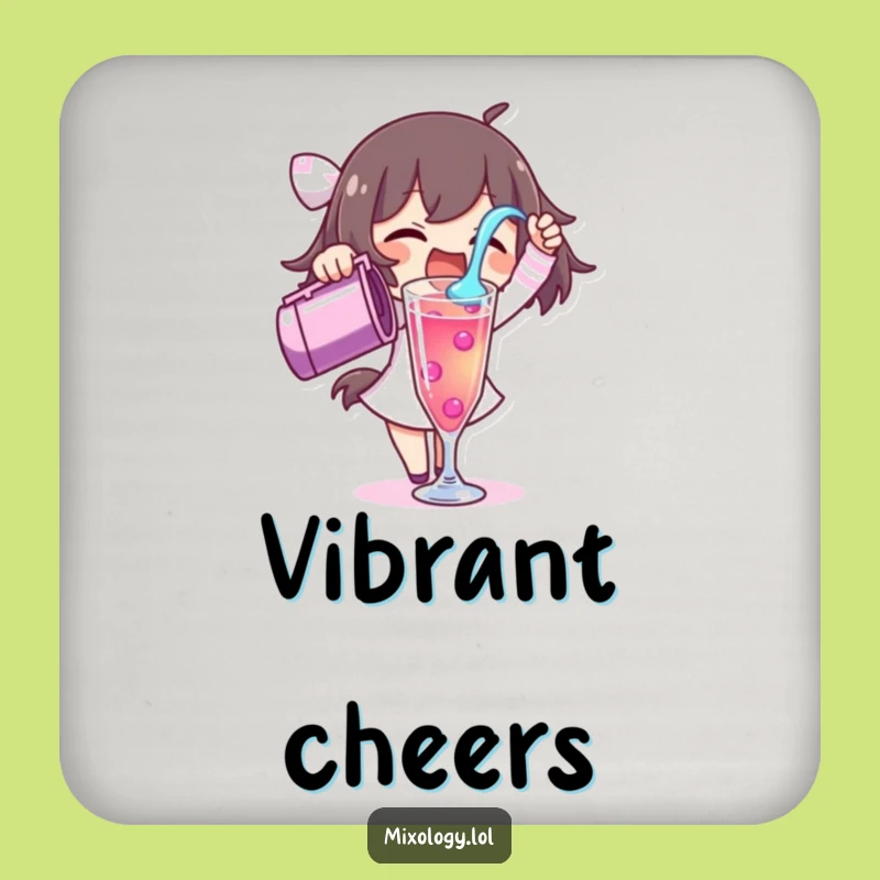 Funny Pouring Liquid Coasters: Excited Character Protecting Surfaces, Party Gift