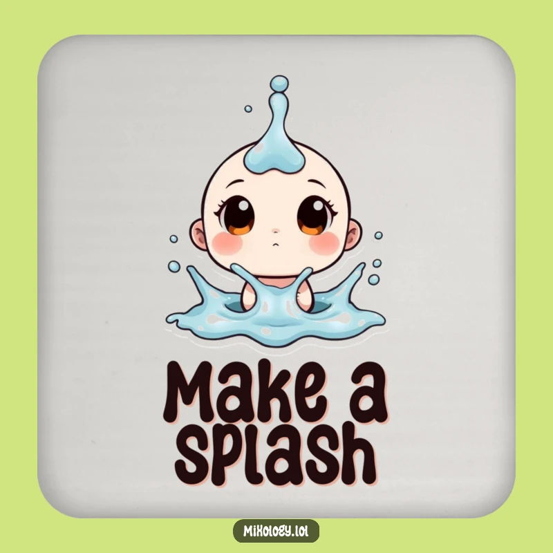 Funny Splash Surprise Coaster - Protect Surfaces with Humor
