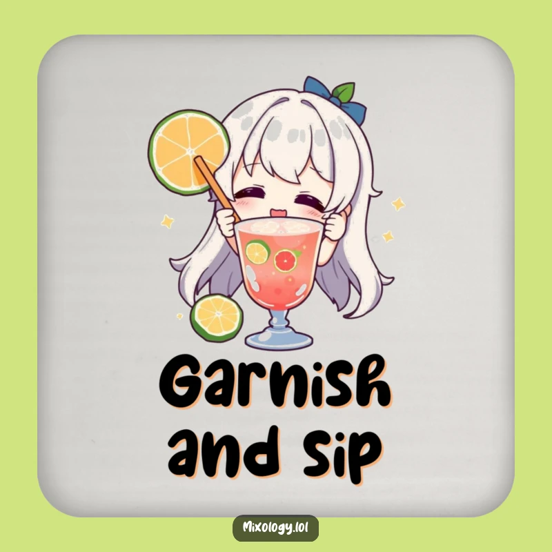 Funny Garnishing Character Coasters: Protect Surfaces with Hilarious Flair Gift