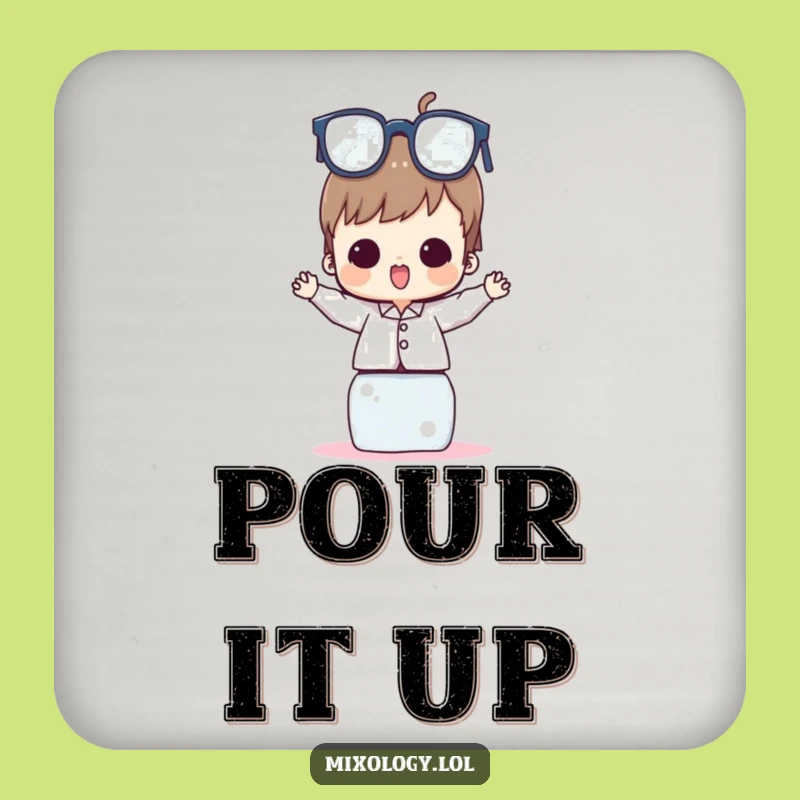 Funny Glass Tower Balance Coaster: Protect Surfaces with Style