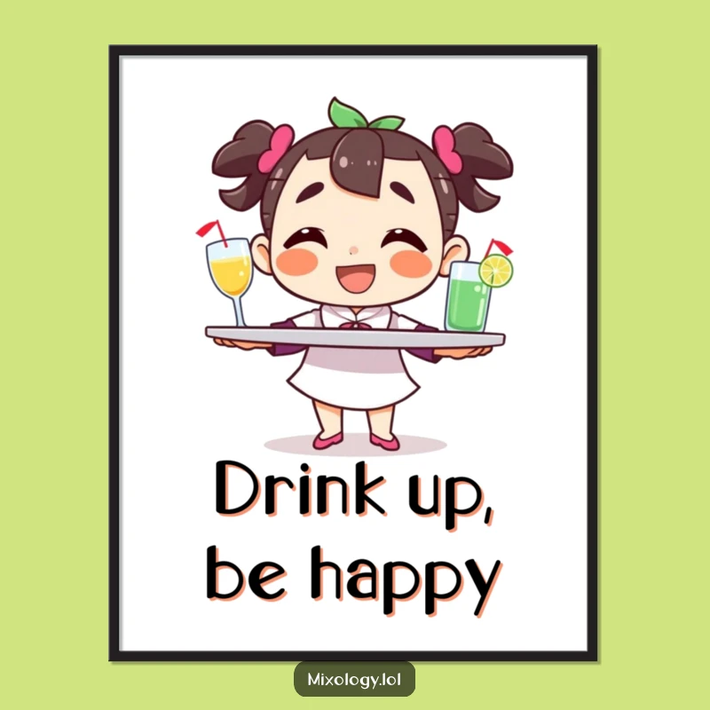 Funny Balancing Character Poster: Hilarious Host Art & Gift