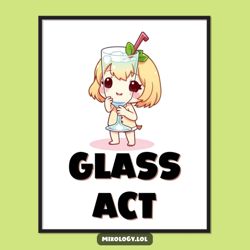 Funny Chilled Presentation Poster: Sweet Character's Flourish, Striking Funny Gift