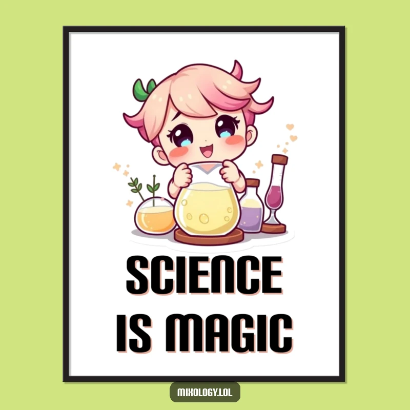 Funny Mad Scientist Poster: Decorate Your Lab with Laughter!