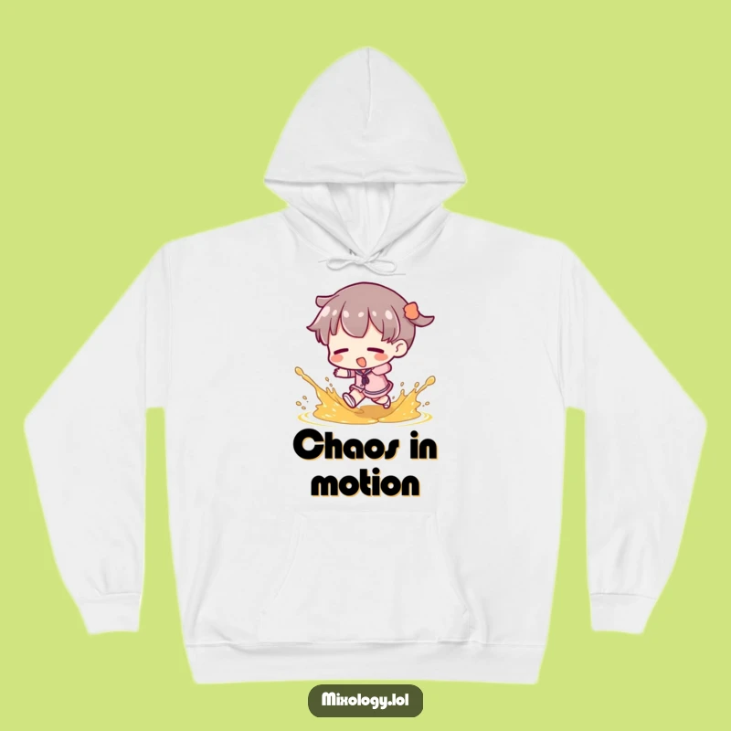 Funny Tripping Fun Hoodie: Garnish Splash Character Cozy Funny Gift