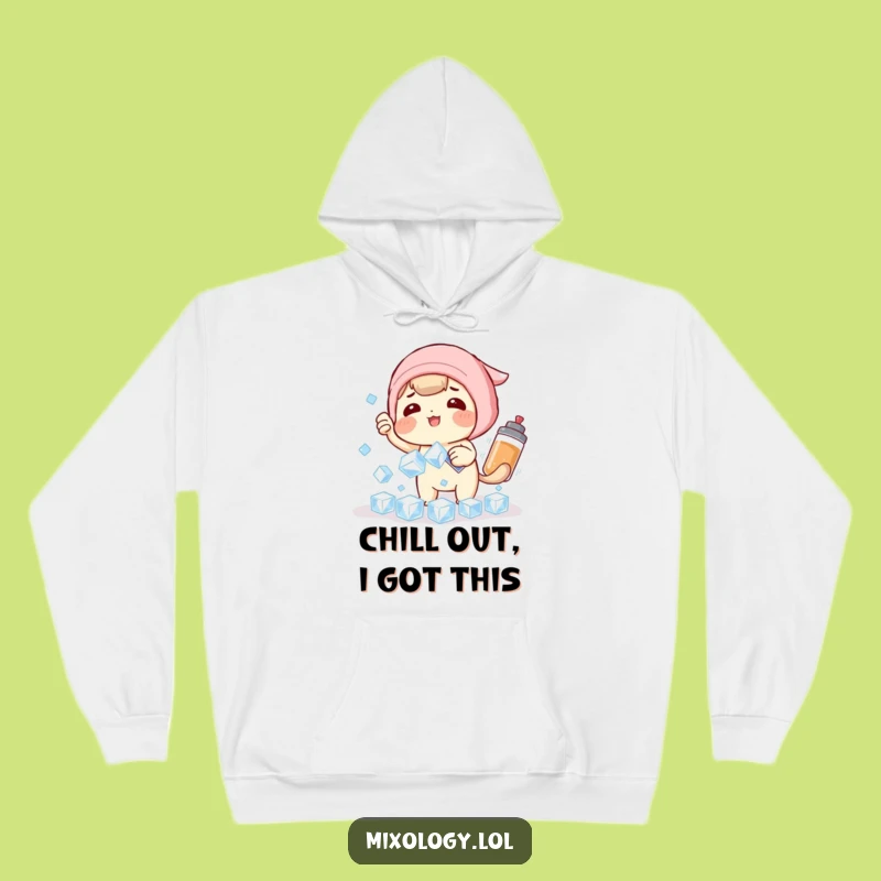 Funny Ice Catching Cocktail Character Hoodie: Stay Cozy and Comfy with This Hilarious Winter Wear