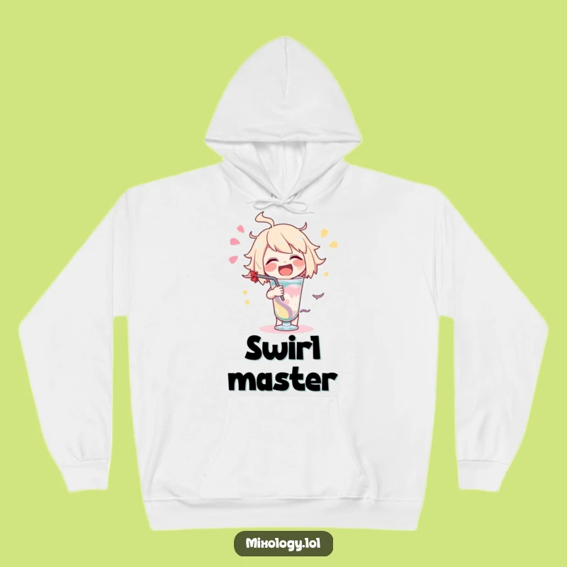 Funny Delightful Drink Hoodie - Cozy Swirls, Warm Gift for Relaxers