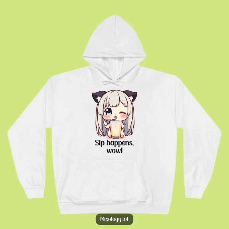 Funny Delightful Sip Hoodie - Cozy Up with Pure Enjoyment!