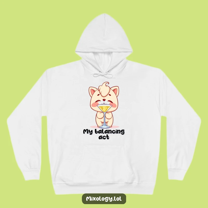 Funny Wobble Master Hoodie - Clumsy Nose Balance Trick, Cozy Funny Gift